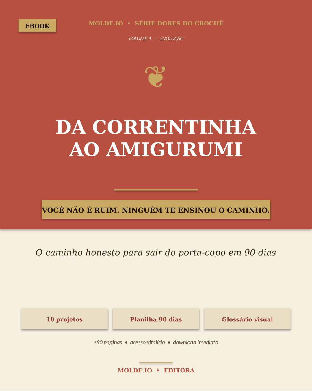 Da Correntinha ao Amigurumi: Saia do Porta-Copo em 90 Dias